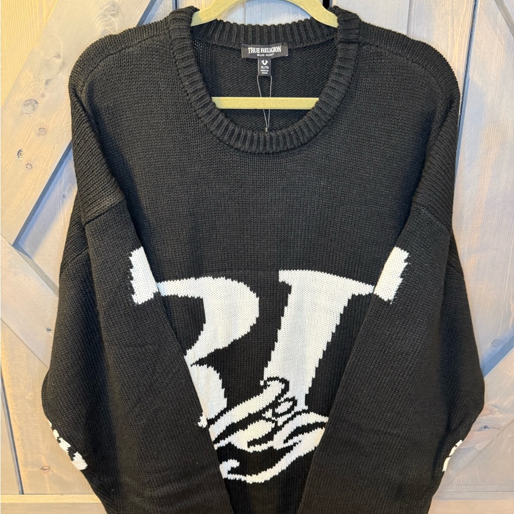 True Religion Logo Crewneck Sweater
